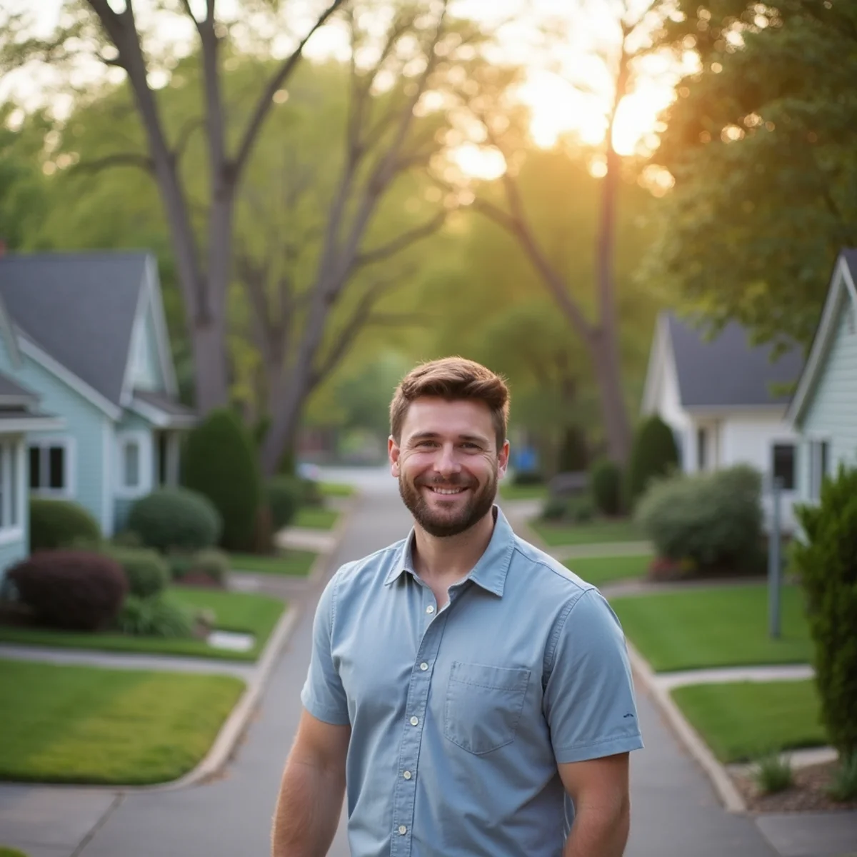 Residential neighborhood and homes in Bloomington, Minnesota served by First Priority Movers