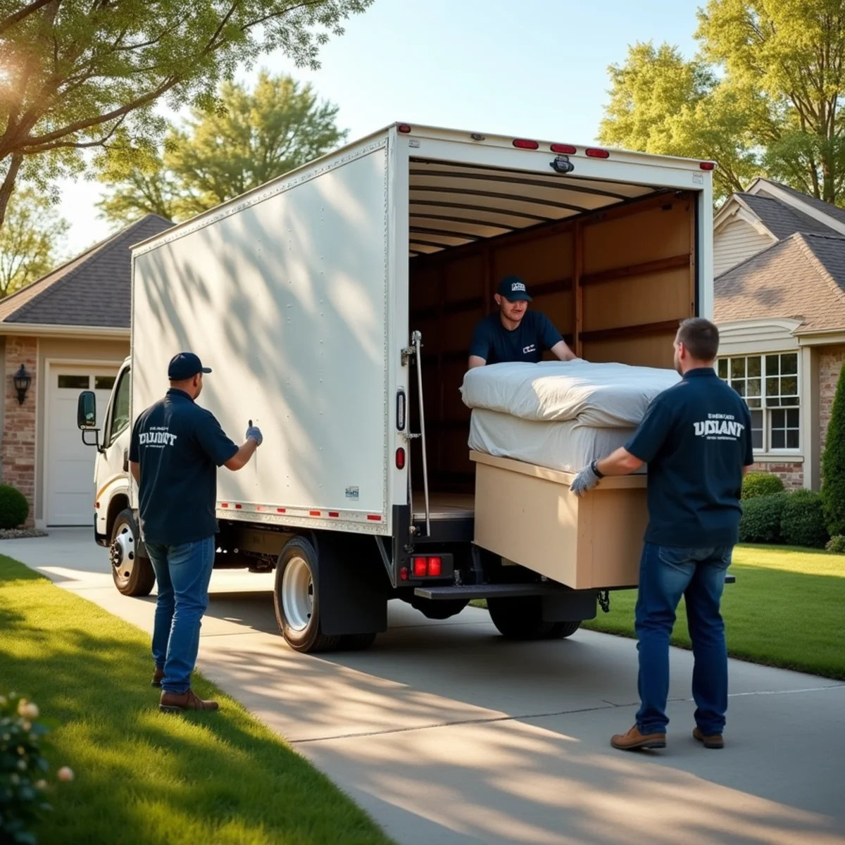 First Priority Movers moving truck and crew serving Brooklyn Center, MN