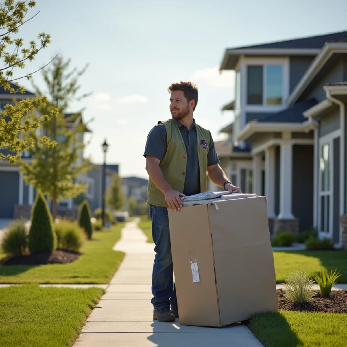 Residential neighborhood and homes in Maple Grove, Minnesota served by First Priority Movers