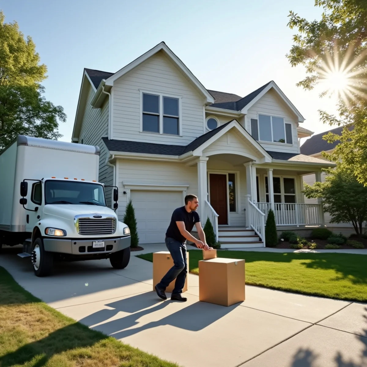 First Priority Movers moving truck and crew serving Plymouth, MN