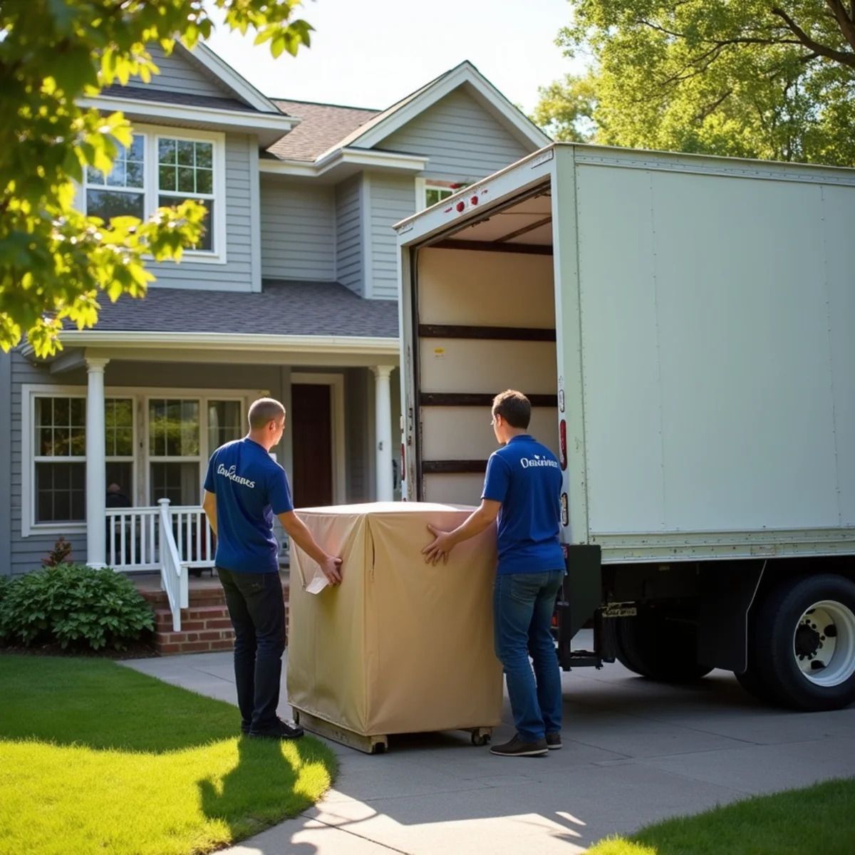 First Priority Movers moving truck and crew serving Robbinsdale, MN