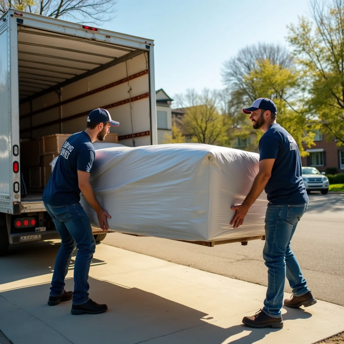 First Priority Movers moving truck and crew serving St. Louis Park, MN